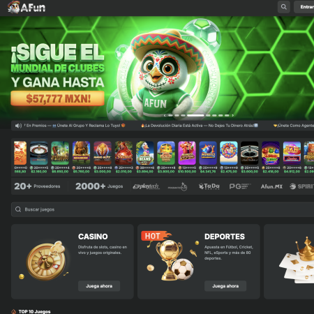 Los casinos en línea más populares de México: Todo sobre AFUN.MX, líder del entretenimiento digital