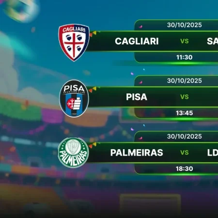 3 Predicciones de Fútbol para el 30/10: Análisis Profundo de Cagliari vs Sassuolo