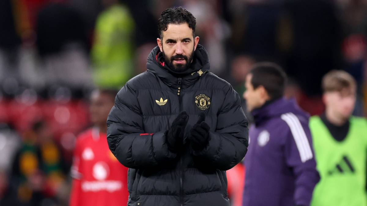 Rúben Amorim durante un partido del Manchester United