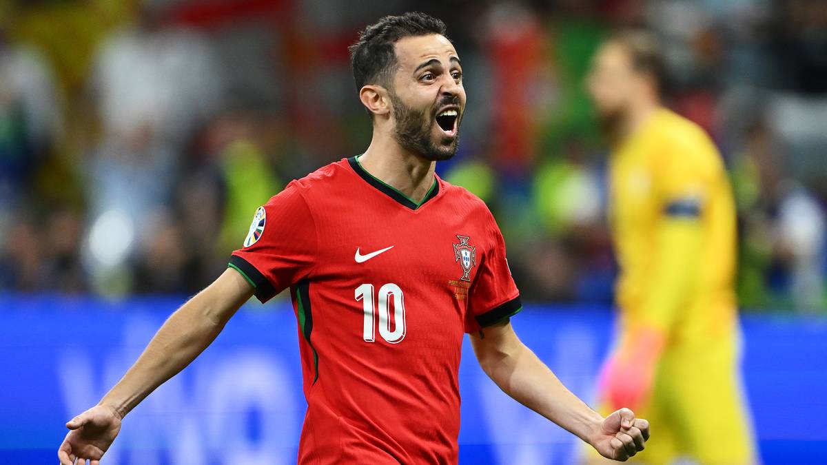 Bernardo Silva con la selección de Portugal