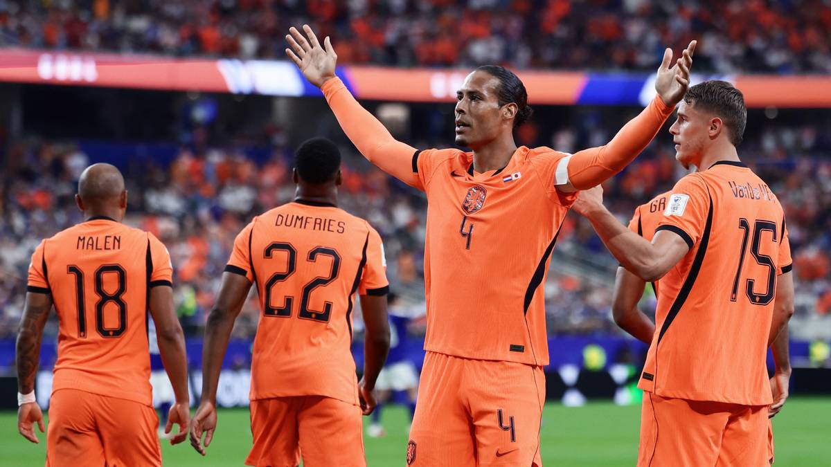 Van Dijk con la selección de Países Bajos