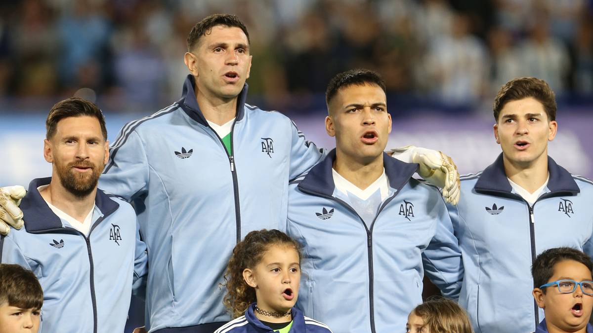 Lionel Messi durante un partido con Argentina