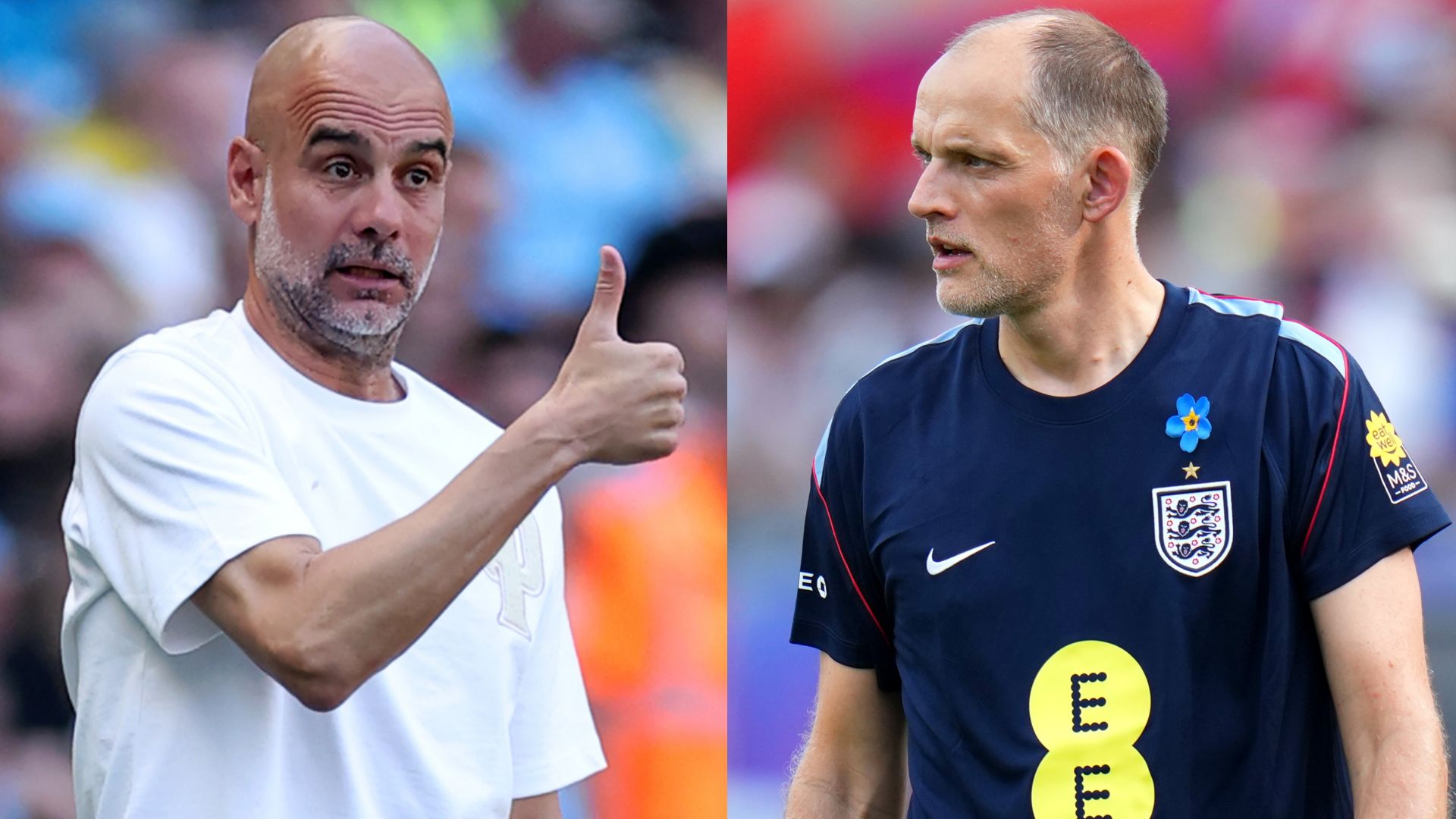 Pep Guardiola durante un partido del Manchester City