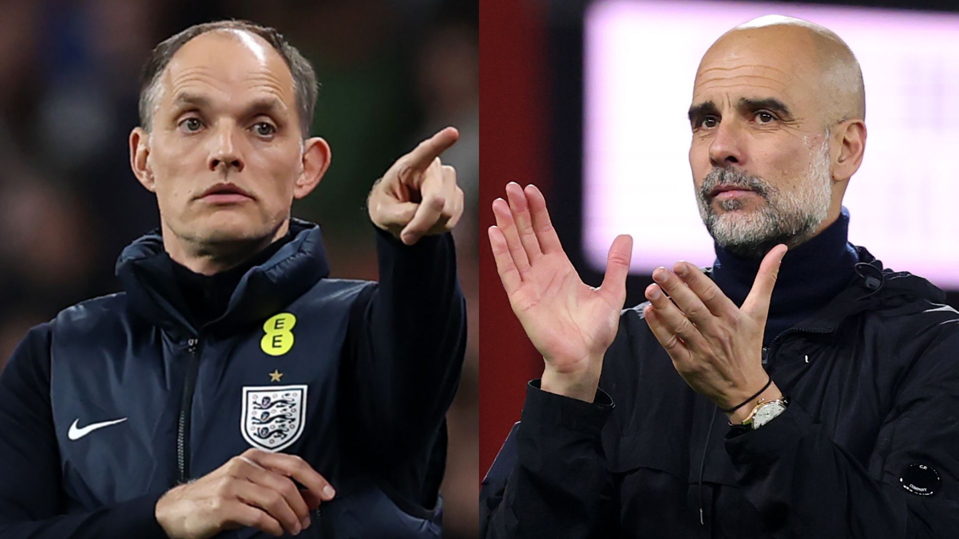 Thomas Tuchel durante un entrenamiento con Inglaterra
