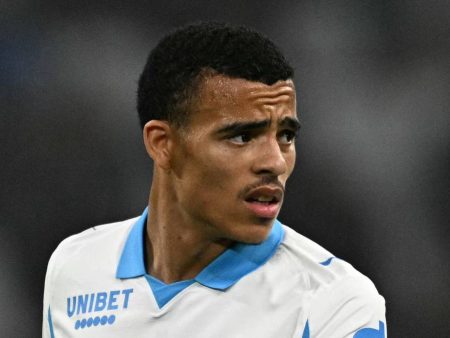 Mason Greenwood durante un partido del Olympique de Marsella