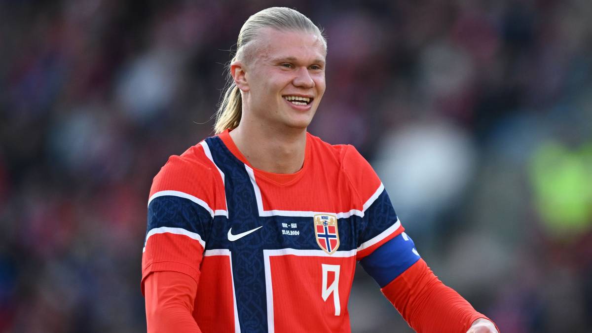 Erling Haaland en partido de la Premier