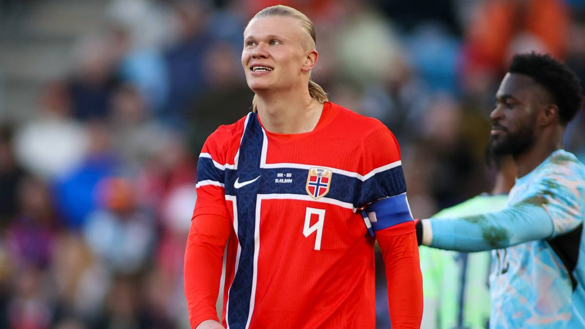 Erling Haaland con la camiseta de Noruega 2026