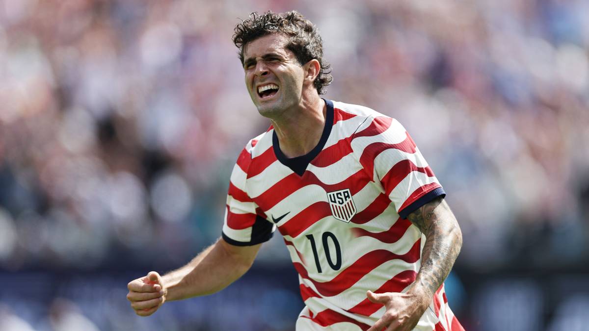 Christian Pulisic entrenando con el USMNT