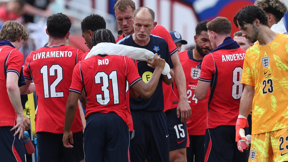 Inglaterra en pleno entrenamiento durante la pretemporada del Mundial 2026