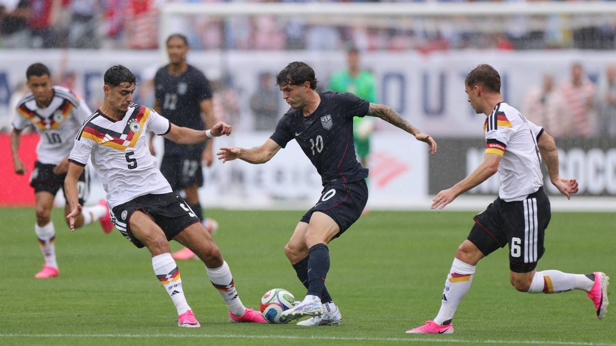 Christian Pulisic en el partido USMNT vs Alemania