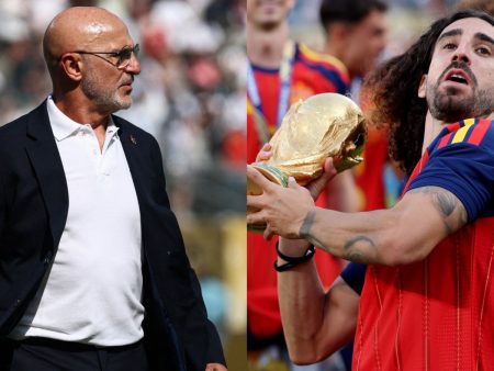 Marc Cucurella prometiendo tatuarse la cara de Luis de la Fuente tras el Mundial 2026