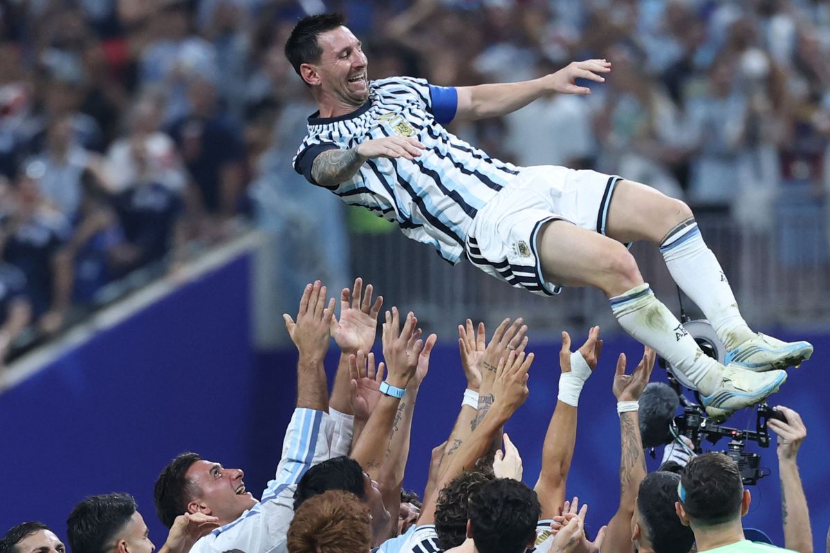 Messi Argentina celebración Egipto 2026