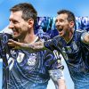 Lionel Messi con Argentina celebrando gol camino a la final del Mundial 2026
