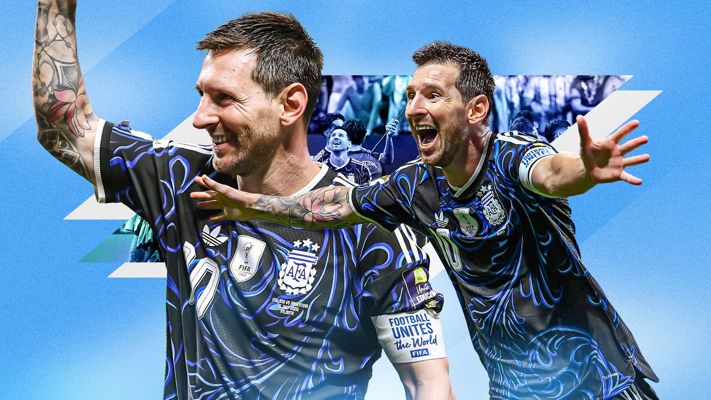 Lionel Messi con Argentina celebrando gol camino a la final del Mundial 2026