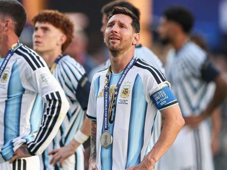 Lionel Messi llorando tras la derrota de Argentina en la final del Mundial 2026