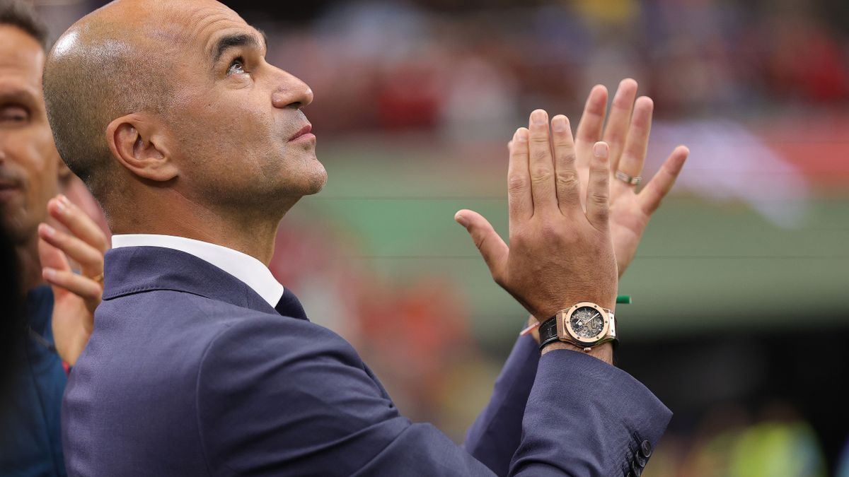 Los suplentes de Portugal durante el partido contra España