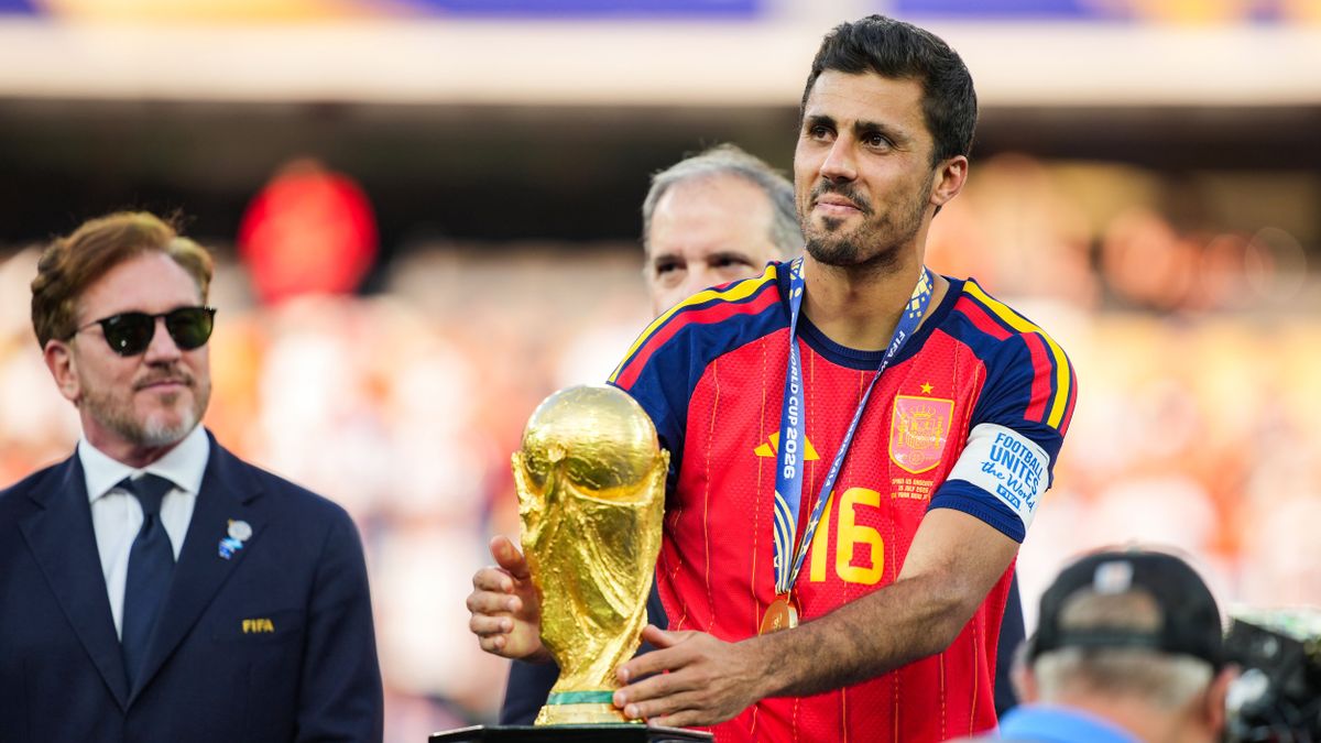 Rodri celebración tras marcar gol en la final del Mundial 2026