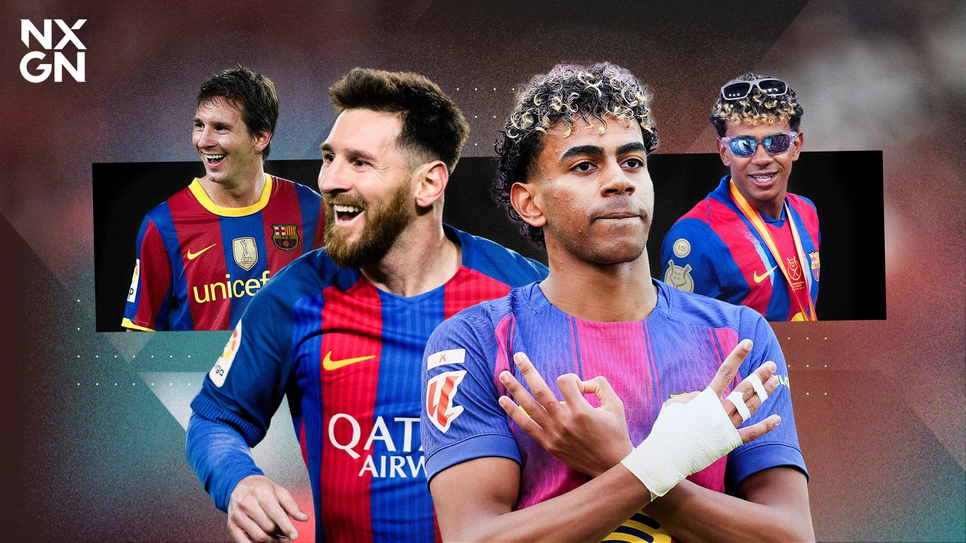 Lamine Yamal y Lionel Messi comparativa de carrera y futuro GOAT