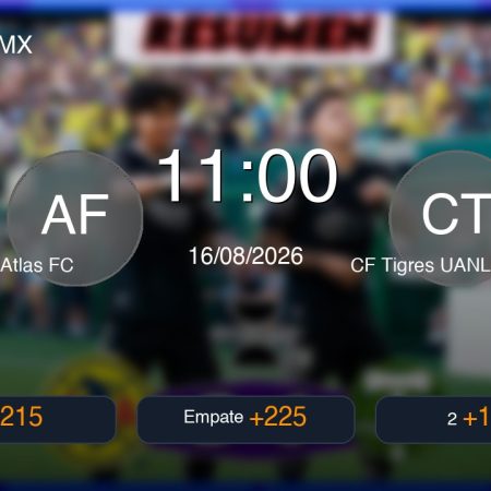 Predición Detalhada: Atlas FC vs CF Tigres UANL ⚽ | Futebol Liga MX 16/08/2026