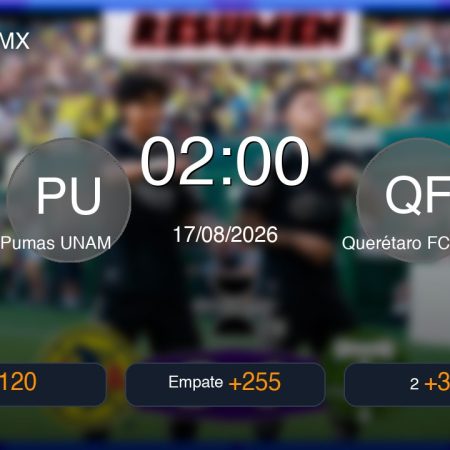 Predición Detalhada: Pumas UNAM vs Querétaro FC ⚽ | Futebol Liga MX 17/08/2026
