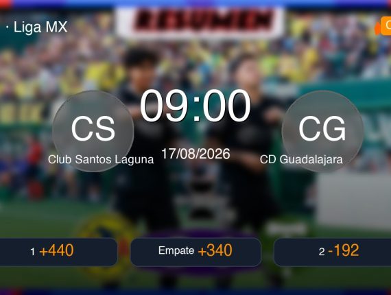 Predición Detalhada: Club Santos Laguna vs CD Guadalajara ⚽ | Futebol Liga MX 17/08/2026
