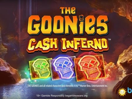 The Goonies Cash Inferno de Blueprint Gaming: Tragamonedas de Aventura con Cash Inferno, Treasure Trail y Premio 10,500x