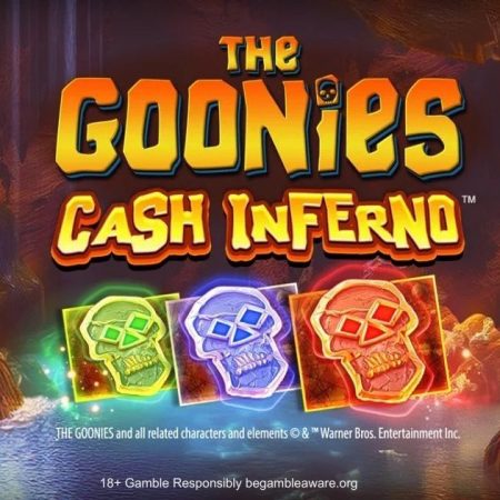 The Goonies Cash Inferno de Blueprint Gaming: Tragamonedas de Aventura con Cash Inferno, Treasure Trail y Premio 10,500x
