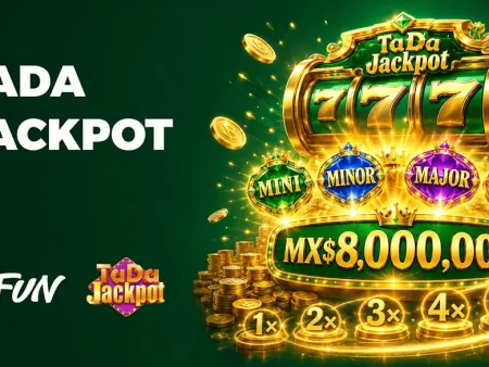 TaDa Jackpot de Afun: gana hasta MX$300,000 en slots de Ta Da Gaming con multiplicador 5x