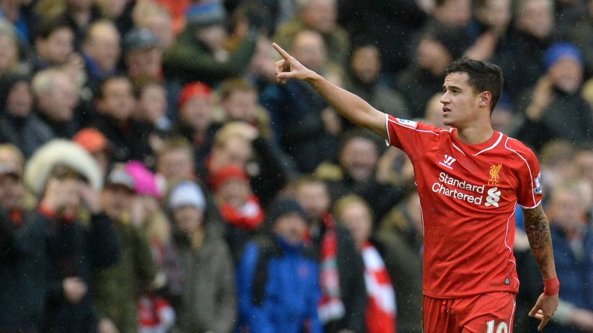 Coutinho Liverpool Manchester City 2014 Anfield clasico