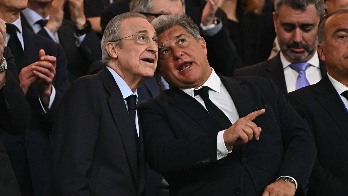 Joan Laporta y Florentino Perez tension institucional