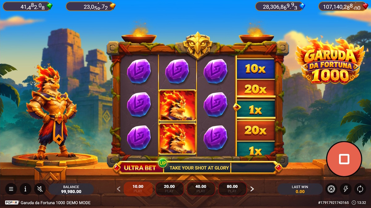 Juego base de Garuda Da Fortuna 1000 de PopOK Gaming