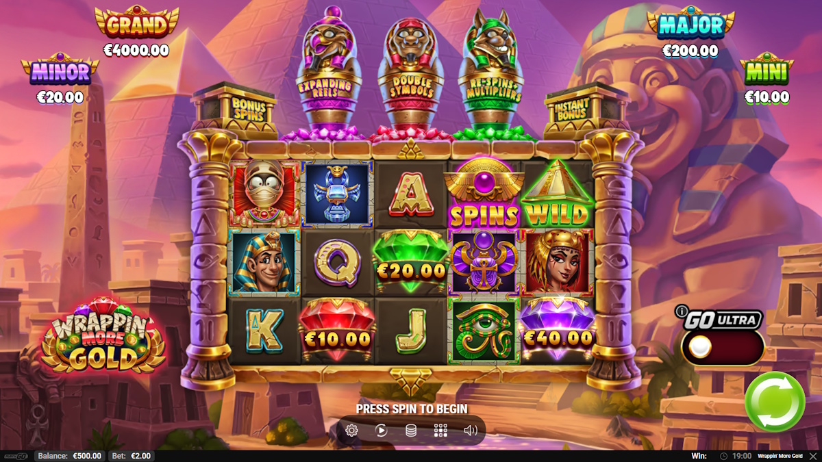 Juego base de Wrappin' More Gold de Play'n GO