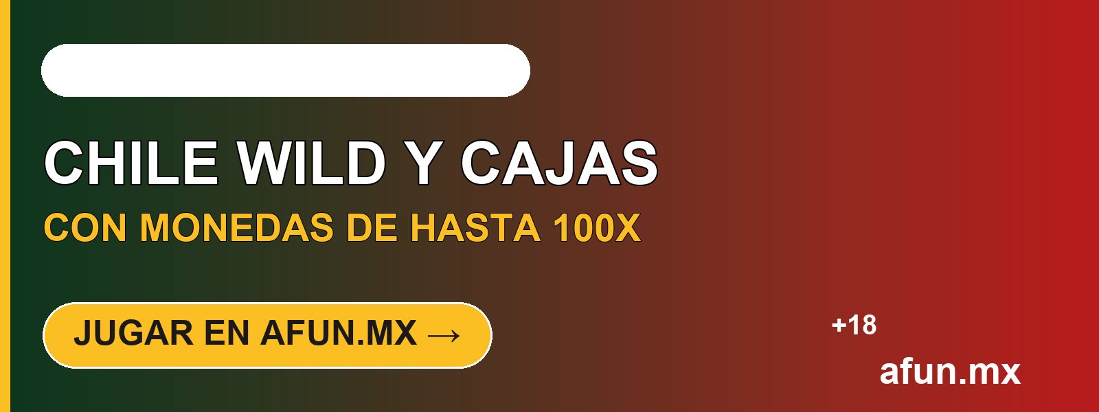 Banner CTA: Red and Hot Chilli en afun.mx