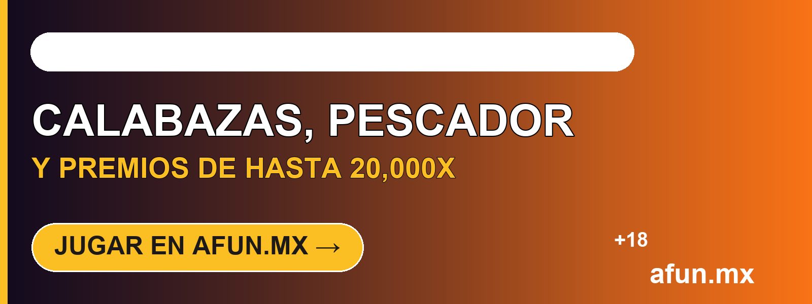 Banner CTA: Big Bass Halloween Splash 1000 en afun.mx