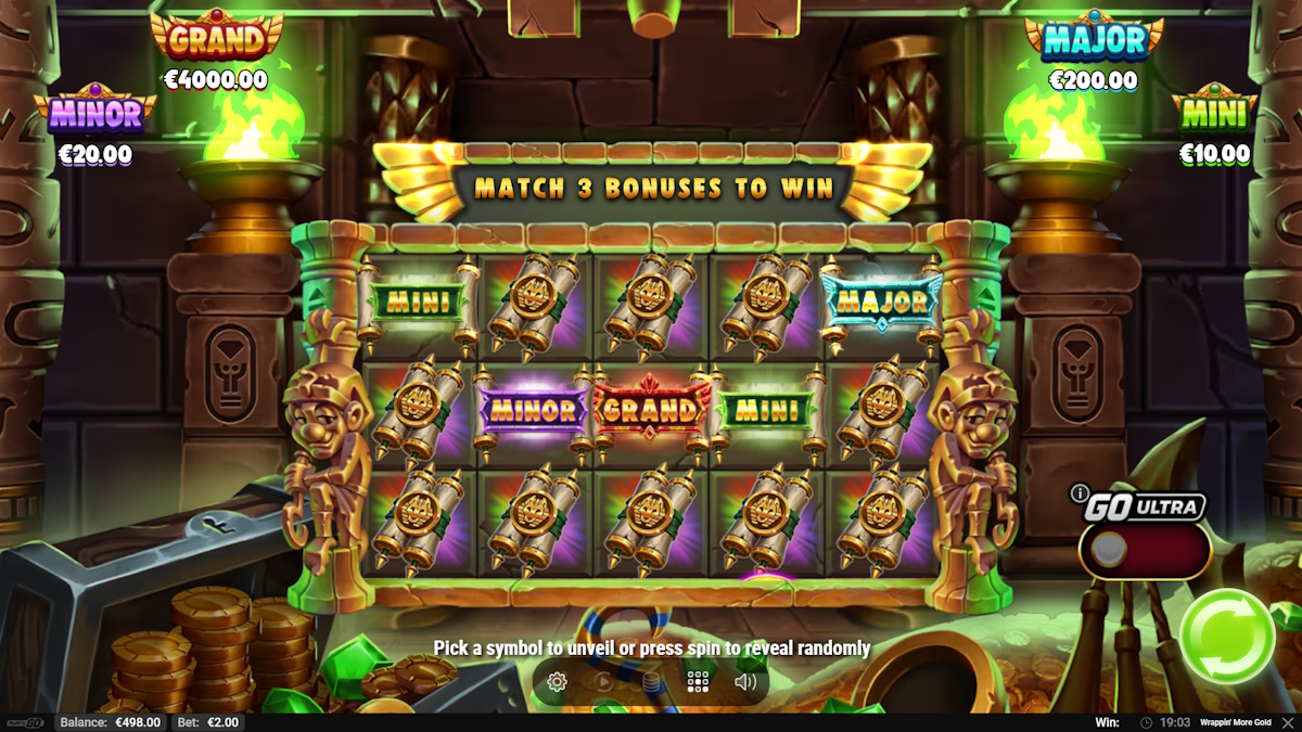 Tiradas de bono en Wrappin' More Gold