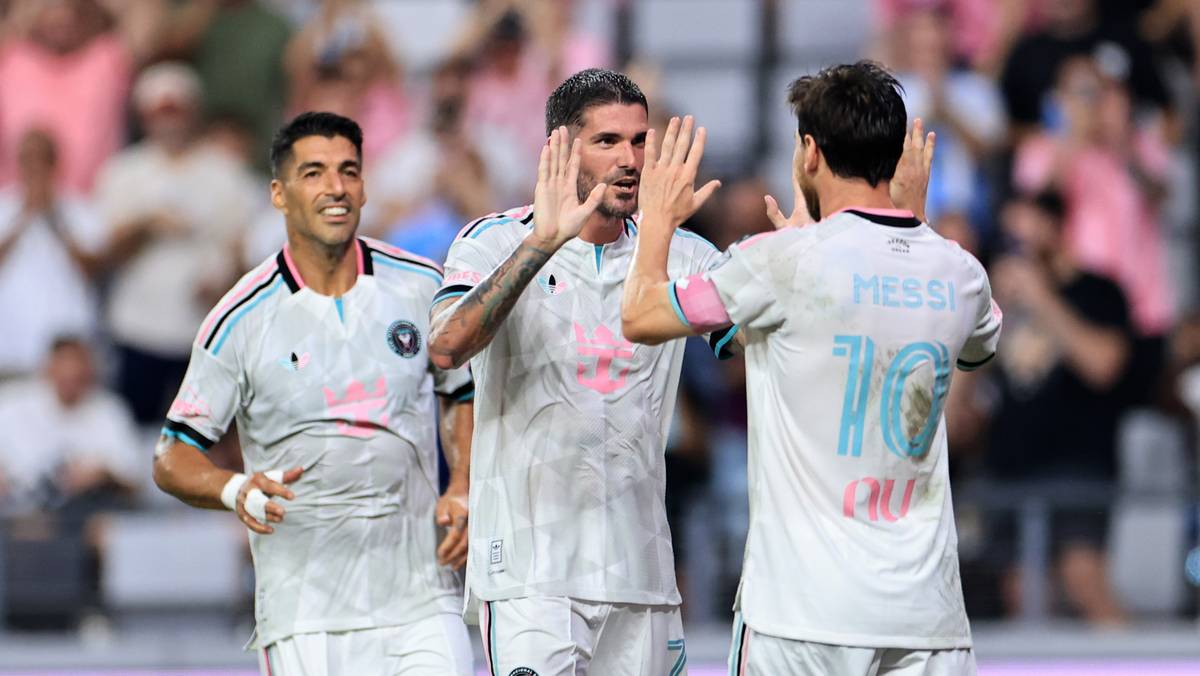 Inter Miami celebra el gol del playoff ante NYCFC